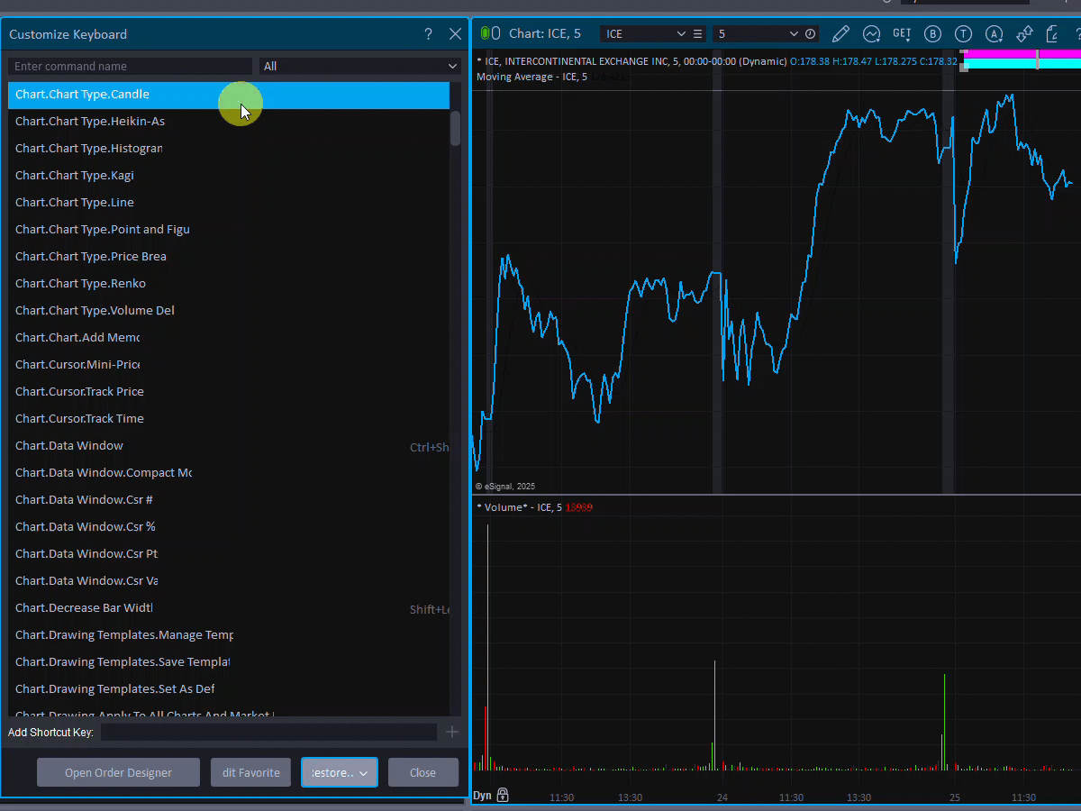 Toolbars & Keyboard Commands